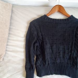 KSUBI Black knit sweater